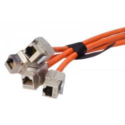 Taśma rzepowa do okablowania strukturalnego, szerokość 20 mm, rolka 10 m, Czarna