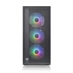 Obudowa - S200 Tempered Glass ARGBx3 Czarna 