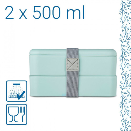 Lunchbox poziomowy Hama na żywność 500 ml TO GO 