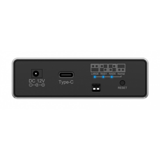Obudowa IB-RD2253-C31 zew. Raid dla 2,5 SATA HDD na USB 3.2 Gen 2, RAID 0,1, SINGLE, LARGE 