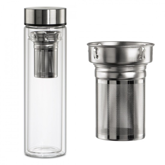 Butelka z sitkiem Hama szklana 500 ml TO GO 