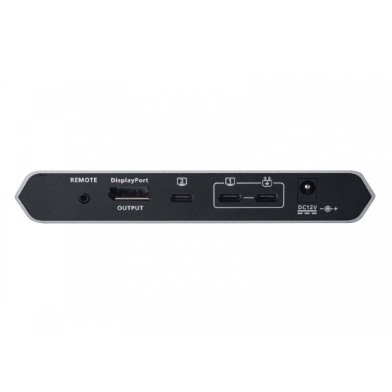 Przełącznik 2-Port 4K DP USB-C KVM Dock Switch with Power 