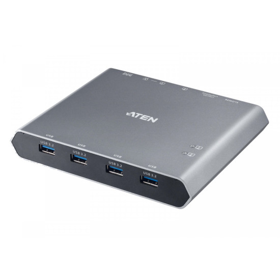 Przełącznik 2-Port 4K DP USB-C KVM Dock Switch with Power 