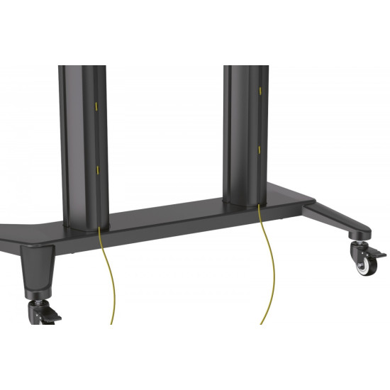 Stojak mobilny pojedynczy z półką i uchwytem na kamerę, 1xLCD max. 120