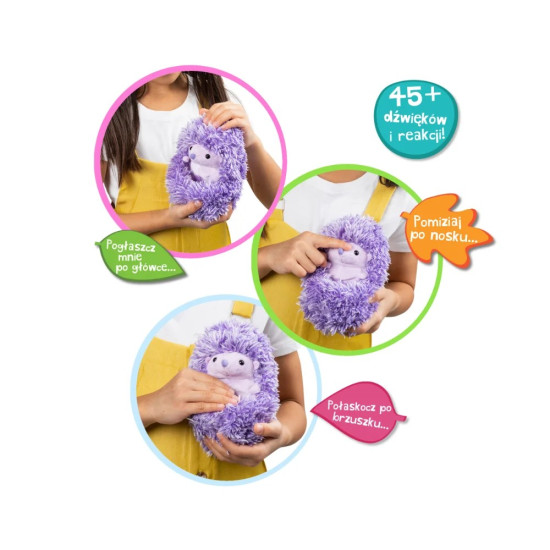 Maskotka interaktywna Kulisie Fioletowy Jeżyk