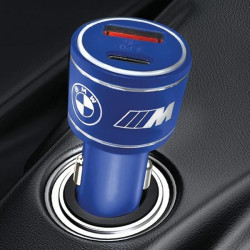 Ladowarka samochodowa 20W PD-QC 3.0 Fast Charging niebieska 