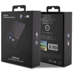 PowerBank Indukcyjny MagSafe 3000mAh 5W czarny 