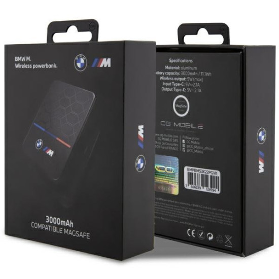 PowerBank Indukcyjny MagSafe 3000mAh 5W czarny 