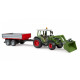 Ciągnik Fendt Vario 211 z ładowaczem czołowym i wywrotką