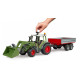 Ciągnik Fendt Vario 211 z ładowaczem czołowym i wywrotką