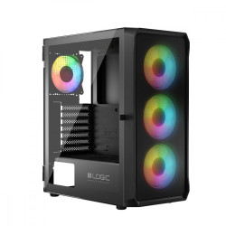 Obudowa Komputerowa Logic Portos ARGB Midi USB 3.0 Czarna 
