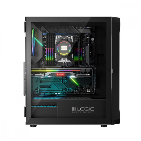 Obudowa Komputerowa Logic Portos ARGB Midi USB 3.0 Czarna 