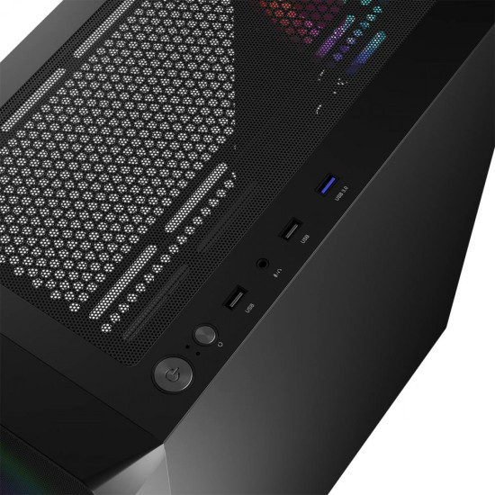 Obudowa Komputerowa Logic Portos ARGB Midi USB 3.0 Czarna 