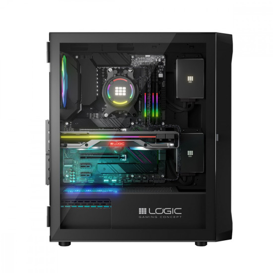 Obudowa Komputerowa Logic Portos ARGB Midi USB 3.0 Czarna 