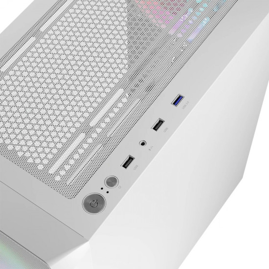 Obudowa Komputerowa Logic Portos ARGB Midi USB 3.0 Biała 