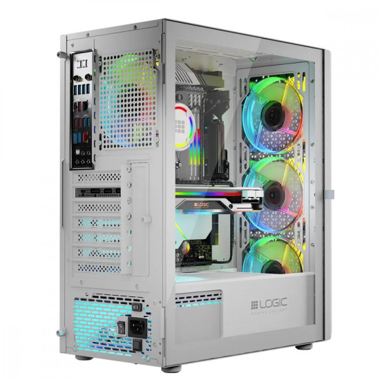 Obudowa Komputerowa Logic Aramis ARGB Midi USB 3.0 Biała 