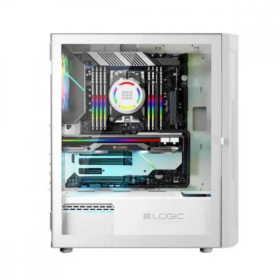 Obudowa Komputerowa Logic Aramis ARGB Midi USB 3.0 Biała 