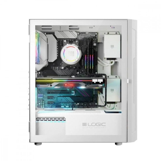 Obudowa Komputerowa Logic Aramis ARGB Midi USB 3.0 Biała 