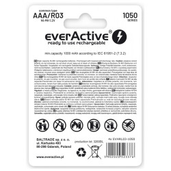 Akumulatory paluszki R03/AAA 1000 mAH blister 4 szt.