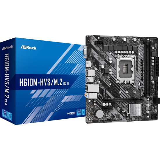 Płyta główna H610M-HVS/M.2 R2.0 s1700 2DDR4 DP/HDMI mATX 