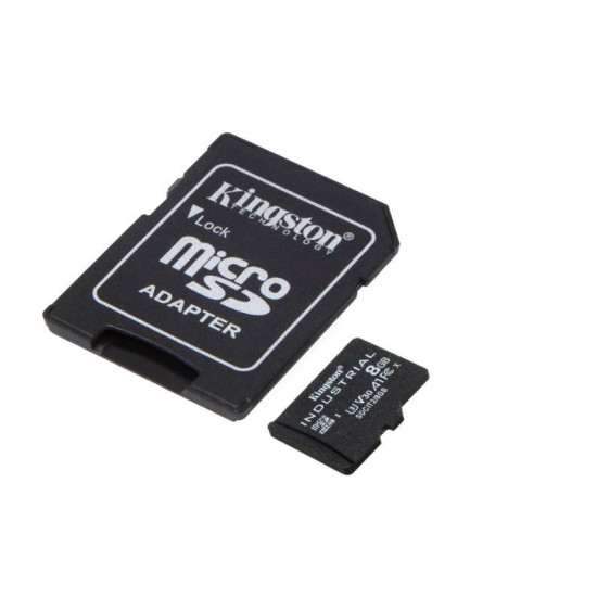 Karta pamięci microSD 8GB CL10 UHS-I Industrial bez adaptera 
