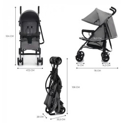 Wózek spacerowy TIK STONE GREY