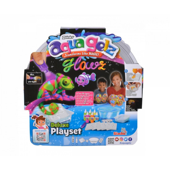 Aqua Gelz Zestaw Deluxe Świecący w ciemnościach