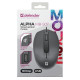 Mysz przewodowa optyczna Alpha MB-507 1000DPI 3P Czarna 