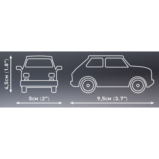 Klocki Youngtimer Collection Fiat 126p el
