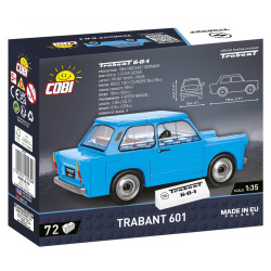 Klocki 72 elementów Trabant 601