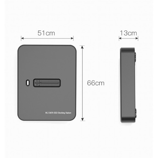 Stacja dokujaca dysków M.2 SATA i NVME USB-C 