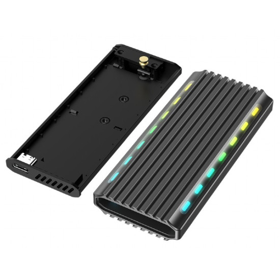 Obudowa dysku M.2 NVME Aluminiowa LED USB 3.1 