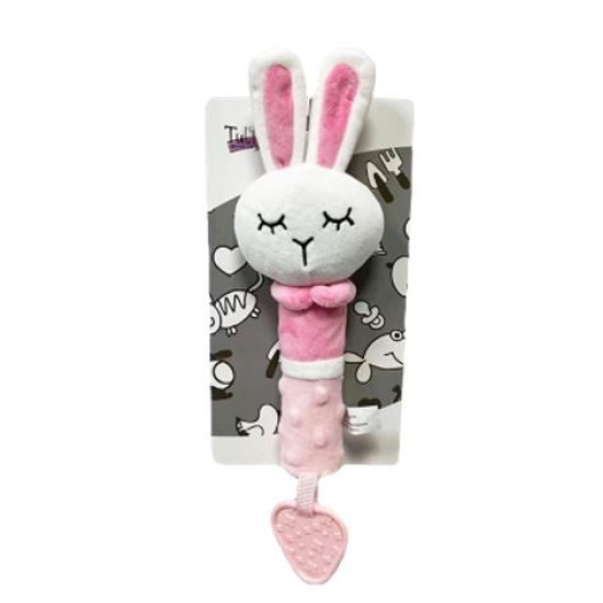 Zabawka z dźwiękiem - Króliczek 17 cm