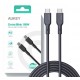 CB-SCC102 silokonowy kabel USB C - USB C | 1.8m | 5A | 100WPD | 20V