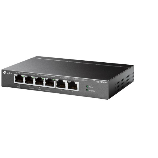 Przełącznik SG1006PP 6GE (3PoE+ 1PoE++) 