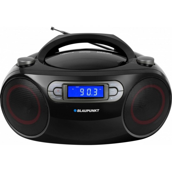 Boombox FM PLL CD/MP3/USB/AUX/Zegar/Alarm