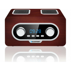 Radio przenośne FM PLL  SD/USB/AUX z akumulatorem i zegarkiem