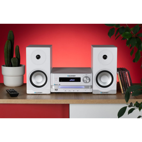 Mikrowieża all-in-one Bluetooth, HDMI ARC, Wejście optyczne CD/MP3/USB/AUX Zegar/ Alarm