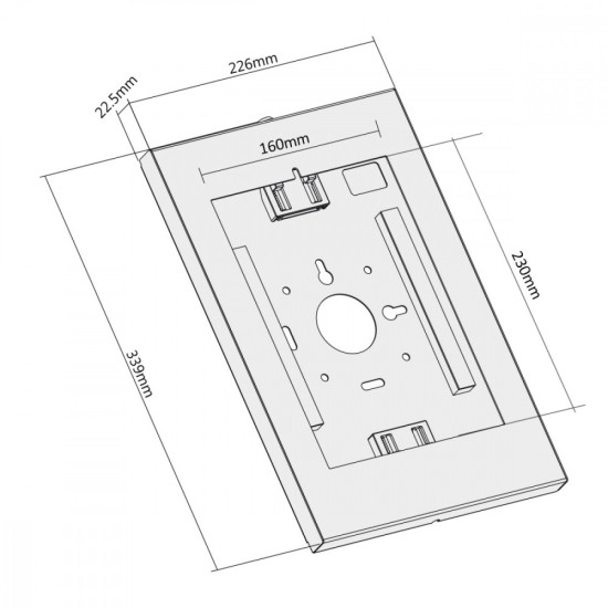 Uchwyt do tabletu ścienny z blokadą reklamowy 9,7-11 cali MC-474W 