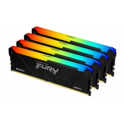 Pamięć DDR4 Fury Beast RGB 128GB(4*32GB)/3600 CL18