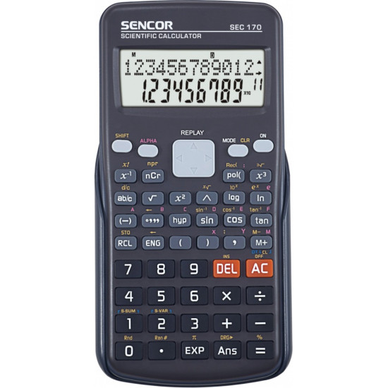 Kalkulator naukowy SEC 170, 240 funkcji, LCD dwuwierszowy 12i10+2 