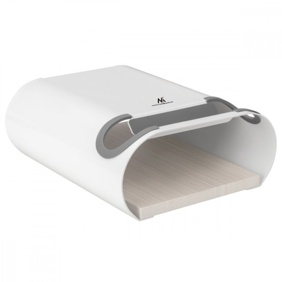 Stojak uchwyt rowerowy naścienny z półką max 25kg MC-466 Biały 