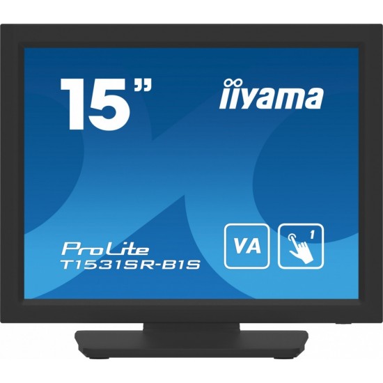 Monitor 15 cali T1531SR-B1S VA,RESISTIVE,HDMI,DP,VGA,IP54,2x1W 