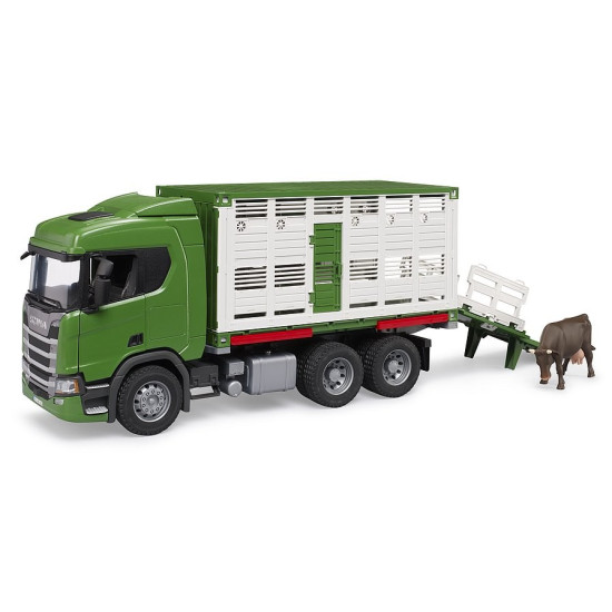 Pojazd Scania Super 560R Kontener z figurką krowy