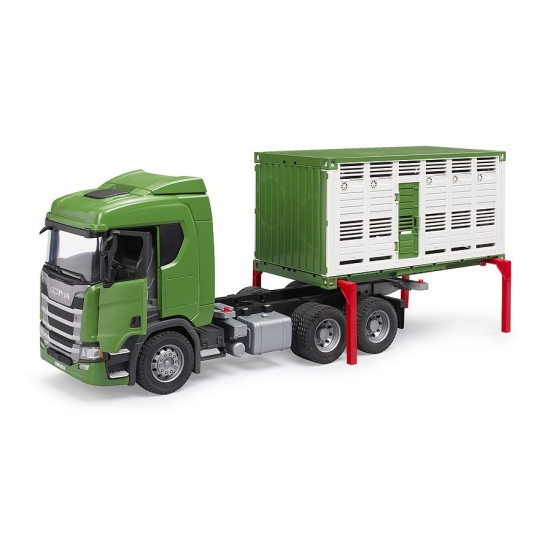 Pojazd Scania Super 560R Kontener z figurką krowy