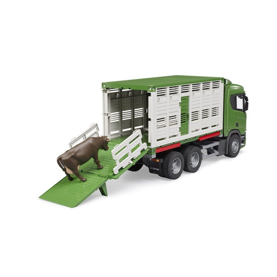 Pojazd Scania Super 560R Kontener z figurką krowy
