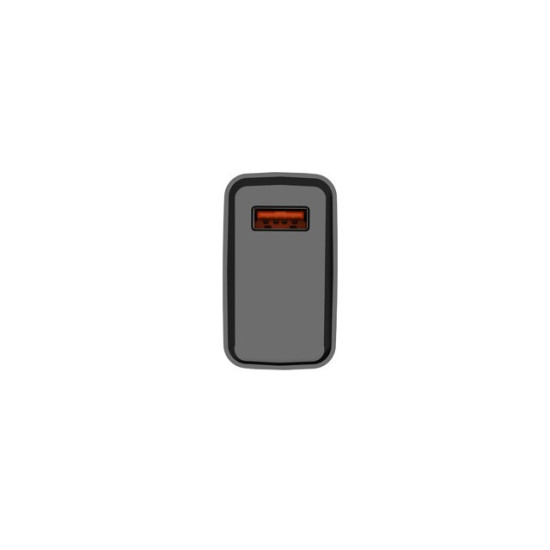 Ładowarka sieciowa Ribera 1x USB-A 18W Czarna 