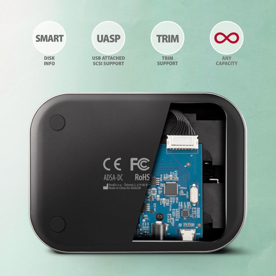 ADSA-DC Stacja dokująca USB 3.2 Gen 1 - 2x SATA 6G 2.5