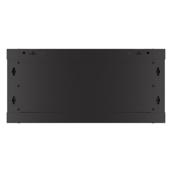 Szafa wisząca 19 cali 4U 600x450 drzwi perforowane (flat pack) czarna