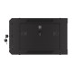 Szafa wisząca 19 cali 4U 600x450 drzwi perforowane (flat pack) czarna